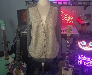 LOFT Heathered Gray Cardigan